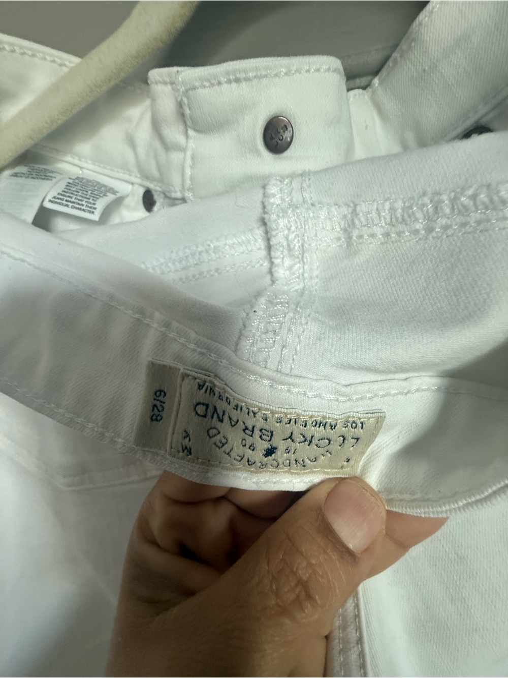 Lucky Brand White Denim Jeans
